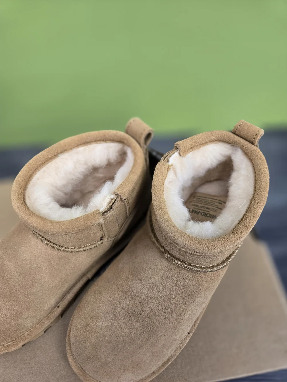 Bearpaw Kids' Tan Suede Booties - Cozy Ankle Shoes